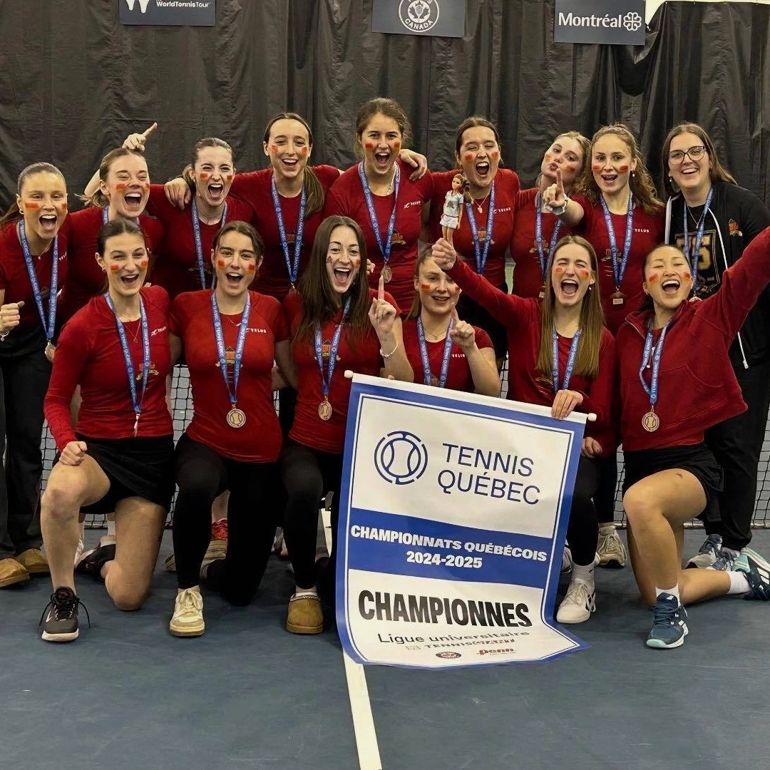 Laval Rouge et Or Womens Team 2025 QC Championships Rouge et Or Tennis