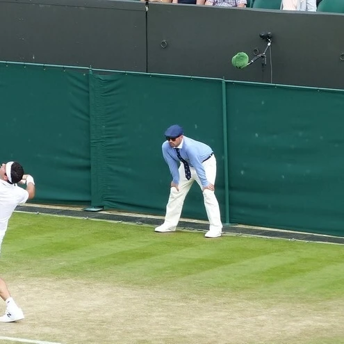 Raonic serve 2nd round Wimbledon 2017