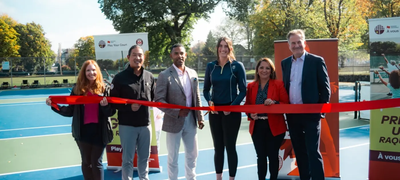 Tennis Canada et la Banque Nationale Inaugurent les Courts Rebecca Marino au Robson Park