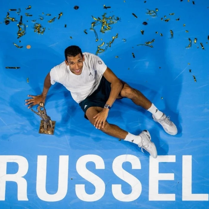 Auger-Aliassime Ties Raonic Record with Title in Brussels
