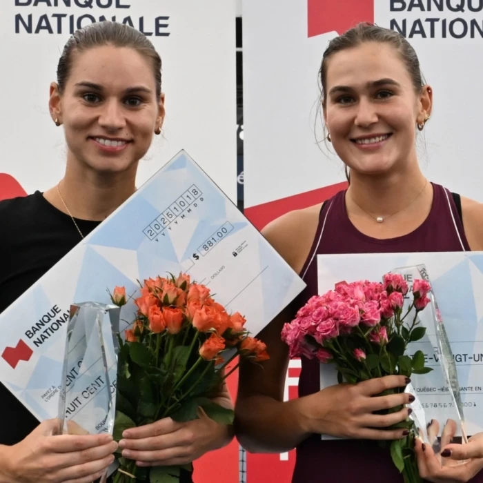 Lacasse et Vagramov sont couronnées championnes du double du Challenger Banque Nationale de Québec ; Allen remporte le titre du simple