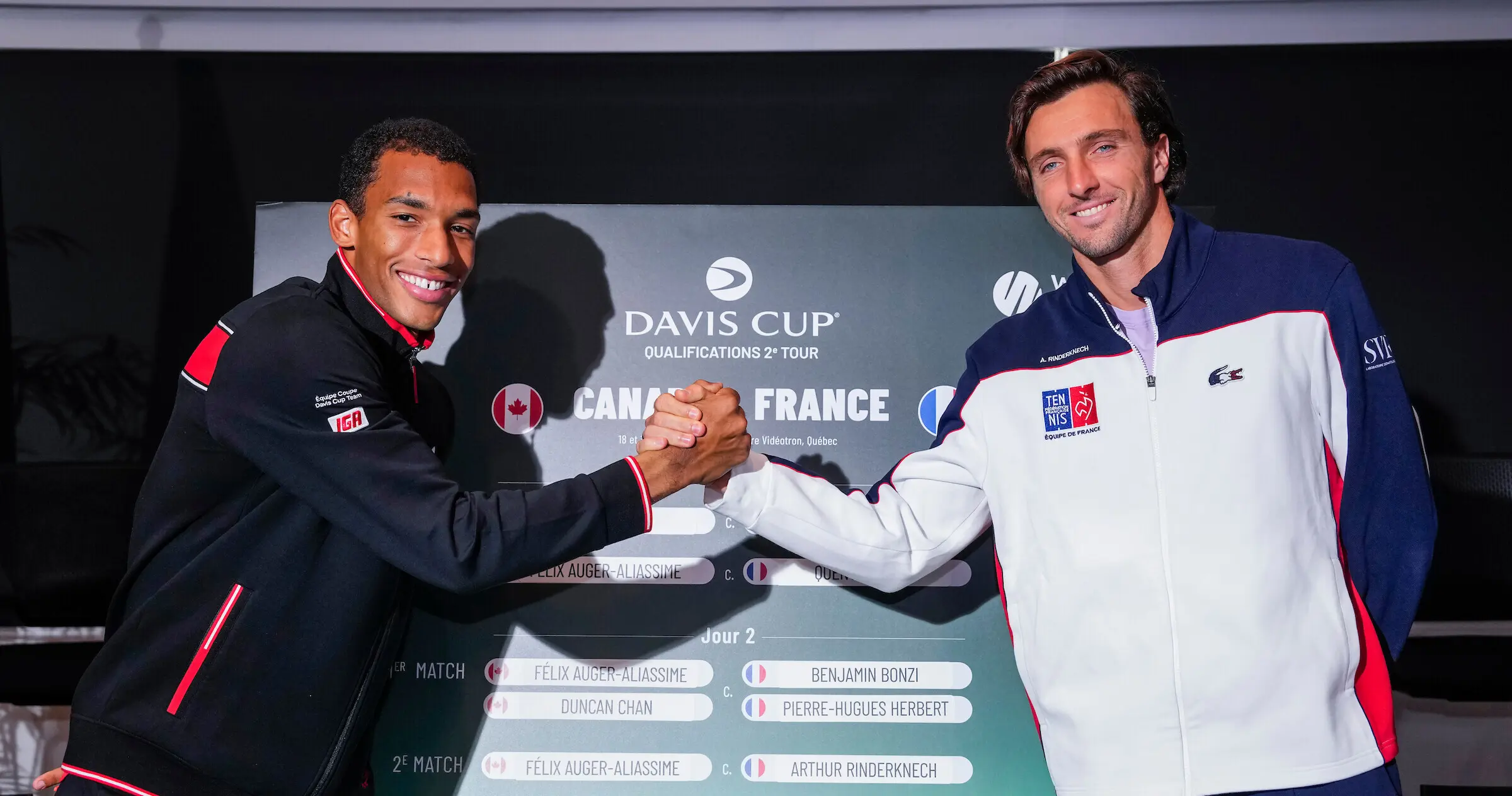 Felix Auger Aliassime 2026 Davis Cup QC Mathieu Belanger