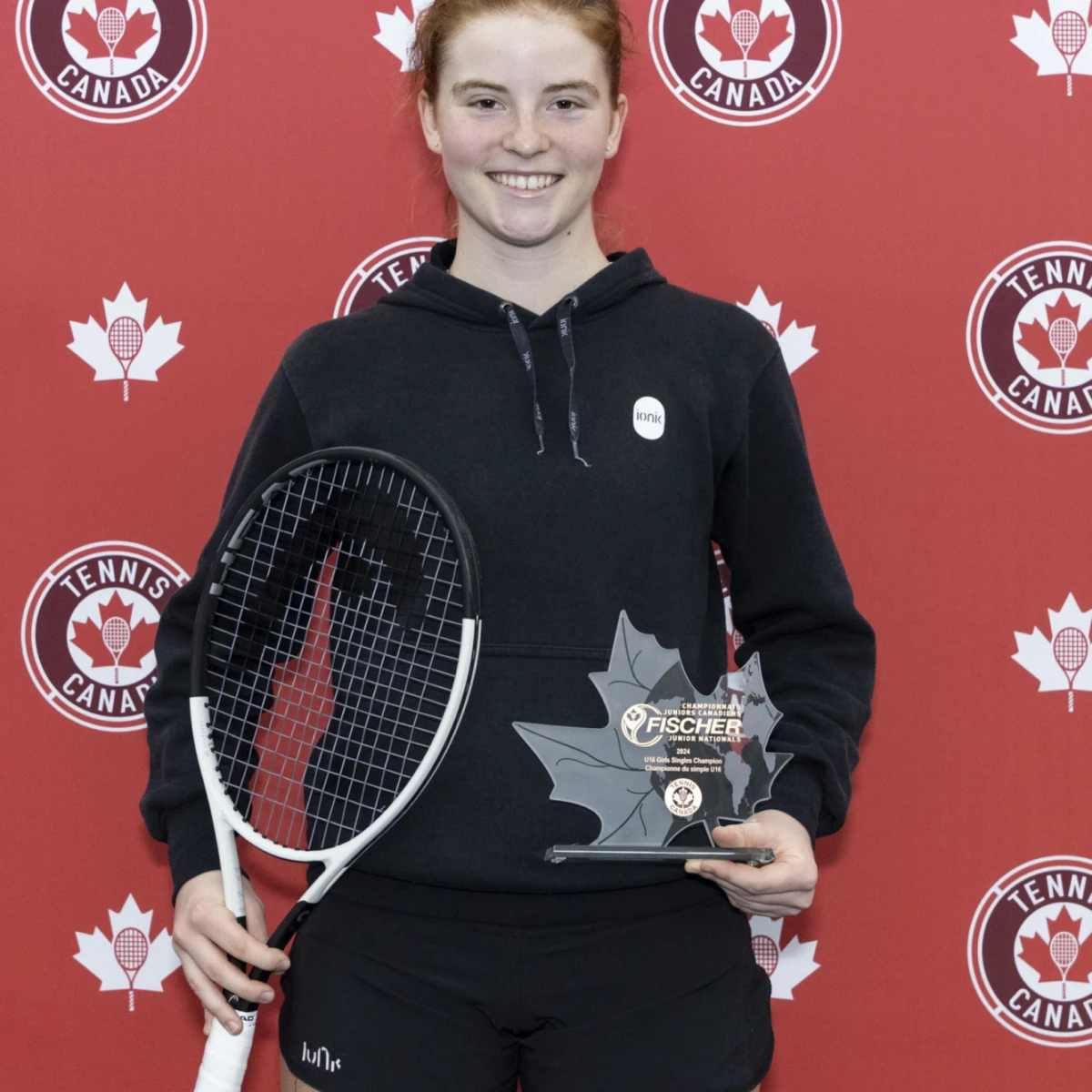 U16 girls singles winner