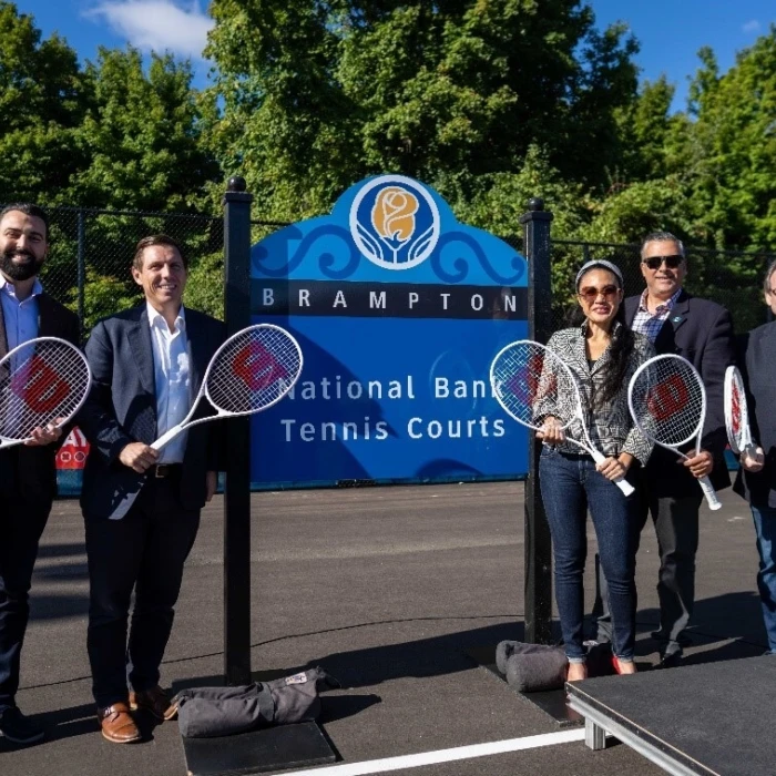 La Ville de Brampton s’associe à la Banque Nationale et à Tennis Canada pour inaugurer les courts Banque Nationale du parc Morris Kerbel
